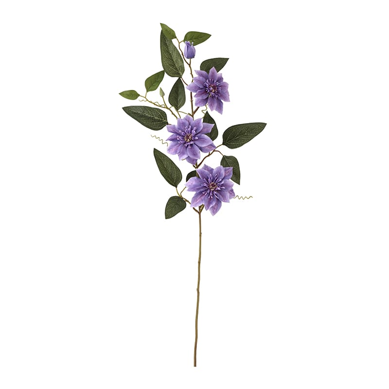 ビバ工芸 造花　クレマチス ラベンダー VE4125 1本（ご注文単位1本）【直送品】