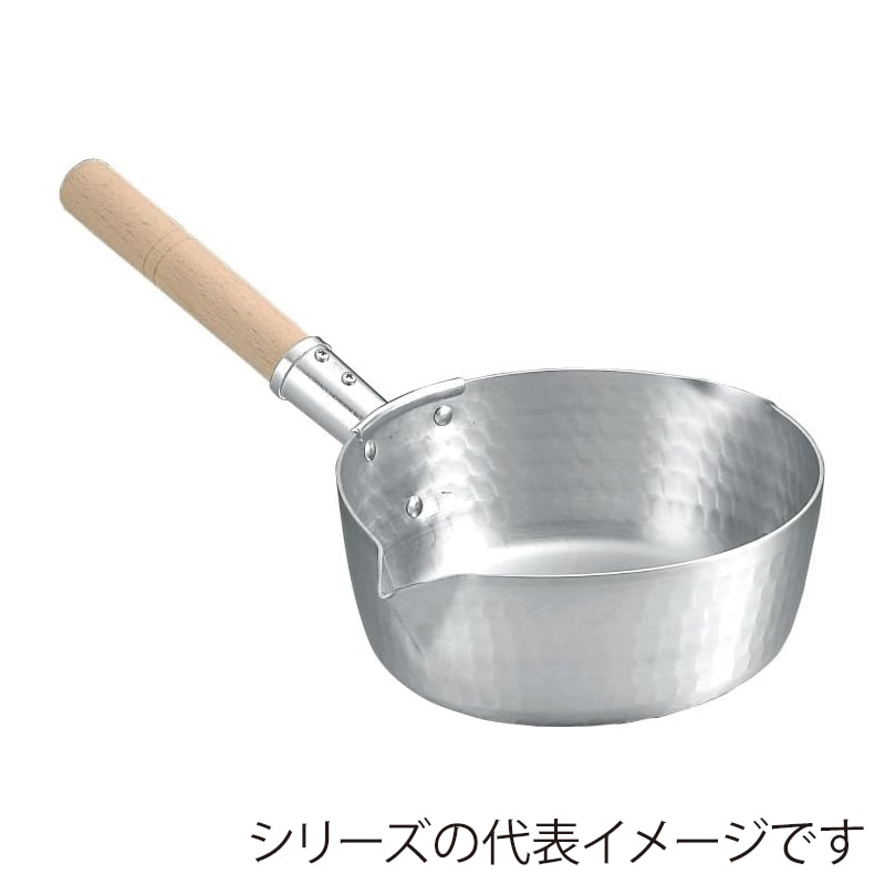 本間製作所 アルミ製 雪平鍋 カラス口 左手用 15cm 1個(ご注文単位1個)【直送品】