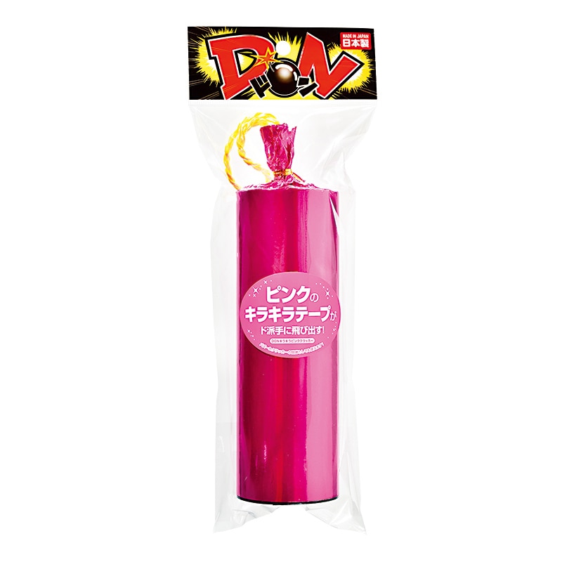 カネコ クラッカー DONキラキラピンク DP-1 1袋(ご注文単位35袋)【直送品】