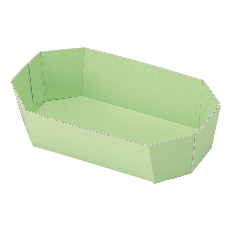 ヤマニパッケージ カラートレー 2L グリーン L-2024 50枚/袋(ご注文単位16袋)【直送品】