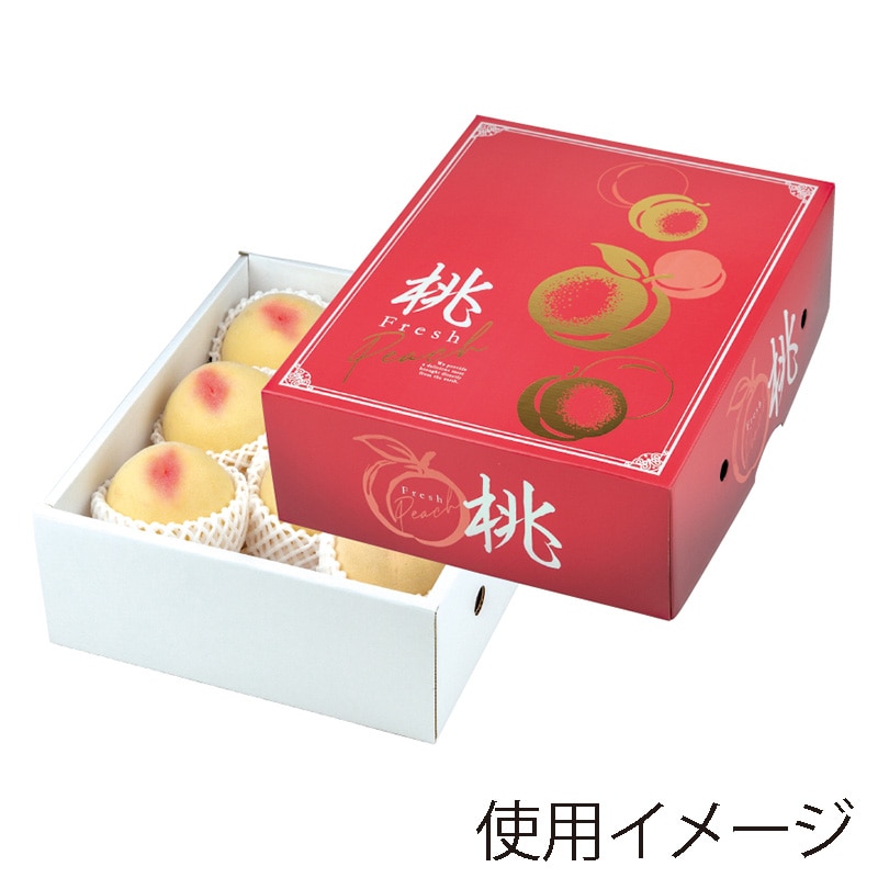 ヤマニパッケージ ギフト箱　グレースピーチ 2.5 L-2507 10枚/束（ご注文単位5束）【直送品】