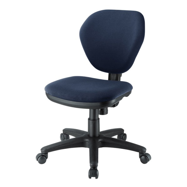 サンワサプライ オフィスチェア 肘かけなし ブルー SNC-T162BL 1個（ご注文単位1個）【直送品】