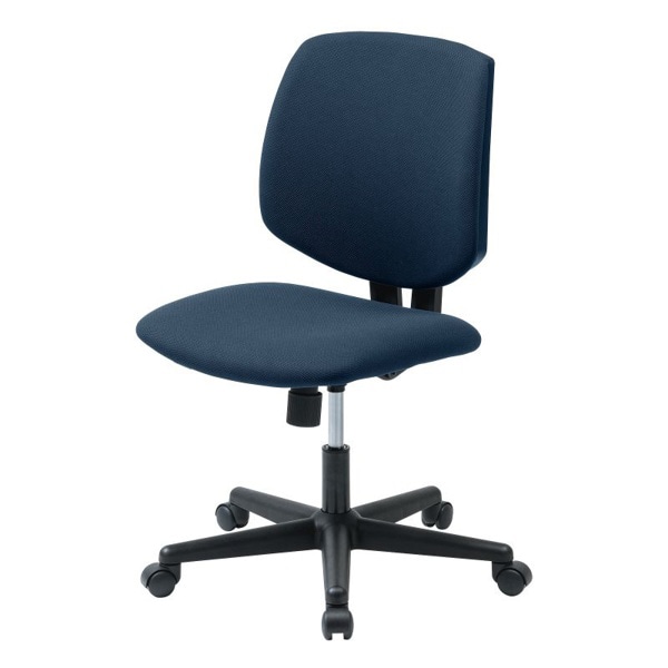 サンワサプライ 高耐荷重オフィスチェア 肘かけなし ブルー SNC-T163BL 1個（ご注文単位1個）【直送品】