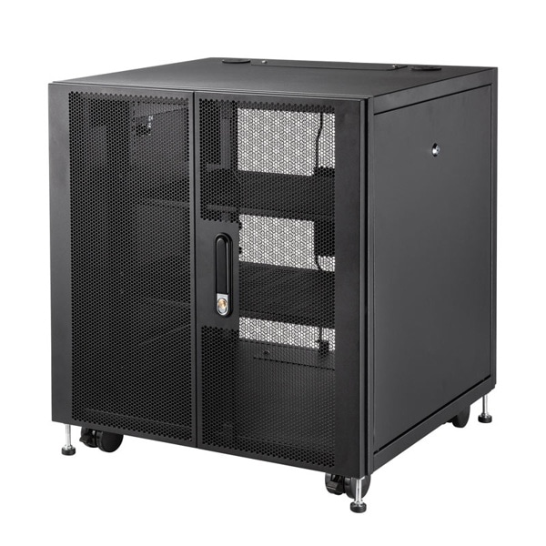 サンワサプライ 小型19インチ マウントボックス 12ユニット 奥行600mm CP-SVCBOX6BK 1個（ご注文単位1個）【直送品】