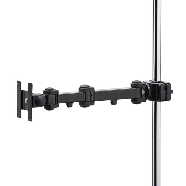 サンワサプライ 支柱取付けモニタアーム 高耐荷重 支柱径25～40mm 長タイプ CR-LA358 1個（ご注文単位1個）【直送品】