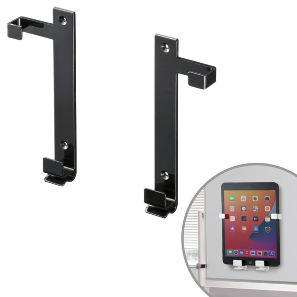 サンワサプライ iPad・タブレットホルダー ブラック MR-TABST9BKN 1個（ご注文単位1個）【直送品】