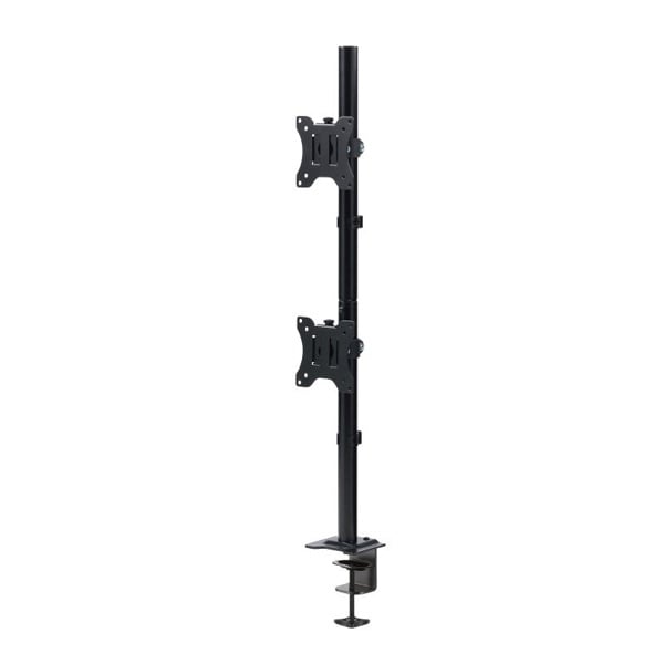 サンワサプライ デュアルモニターアーム 上下2画面 CR-LAC211BK 1個（ご注文単位1個）【直送品】