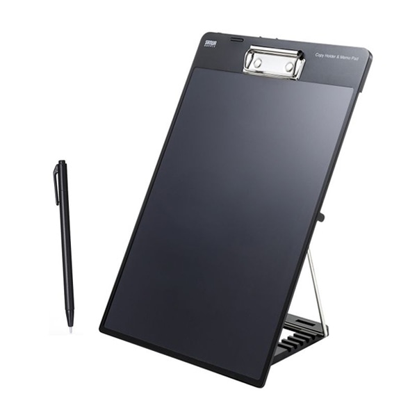 サンワサプライ クリップ付き電子メモパッド DH-320BK 1個（ご注文単位1個）【直送品】