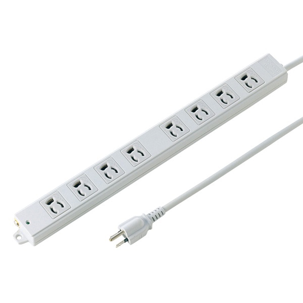 サンワサプライ 工事物件タップ エココード 3P 8個口 3m TAP-KE8-3 1個（ご注文単位1個）【直送品】