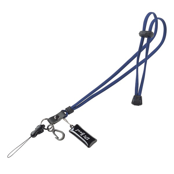 サンワサプライ ネックストラップ 丸紐 ブルー DG-ST8BL 1個（ご注文単位1個）【直送品】