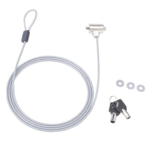 サンワサプライ eセキュリティ ワイヤー SL-31 鍵No.1 SLE-6S-1 1個(ご注文単位1個)【直送品】