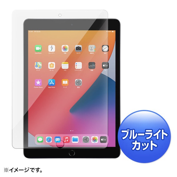 サンワサプライ 液晶保護フィルム iPad用 強化ガラス 10.2インチ LCD-IPAD102GBC 1個（ご注文単位1個）【直送品】