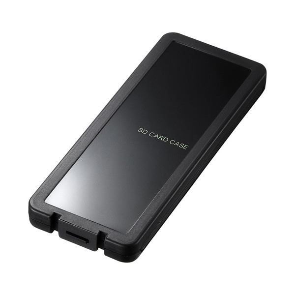 サンワサプライ SDカードケース 6枚収納 ブラック FC-MMC23SDBK 1個(ご注文単位1個)【直送品】