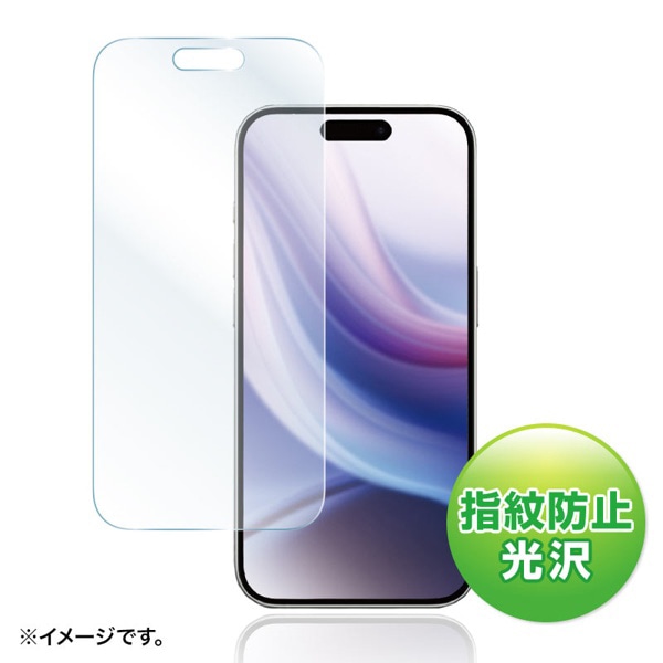 サンワサプライ 液晶保護フィルム iPhone15 Pro用 指紋防止光沢 PDA-FIP15PRFP 1個(ご注文単位1個)【直送品】