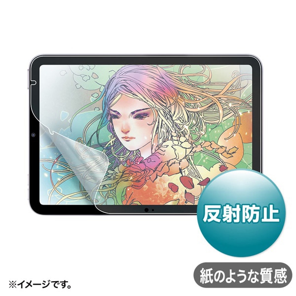 サンワサプライ 紙のような質感の反射防止フィルム iPad mini A17 Pro用 LCD-IPM21P 1個(ご注文単位1個)【直送品】