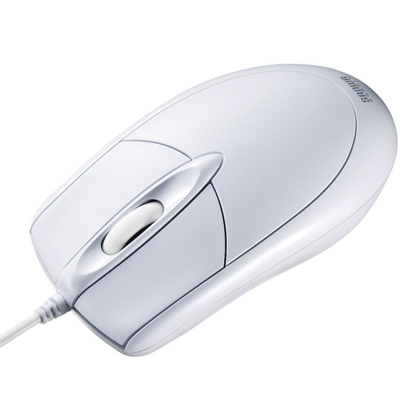 サンワサプライ 有線光学式マウス ホワイト MA-130HUW 1個(ご注文単位1個)【直送品】