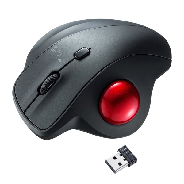 サンワサプライ ワイヤレス トラックボール ブラック MA-WTB129BK 1個(ご注文単位1個)【直送品】