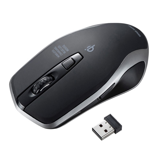 サンワサプライ ワイヤレス充電マウス ブラック MA-WBL157BK 1個(ご注文単位1個)【直送品】