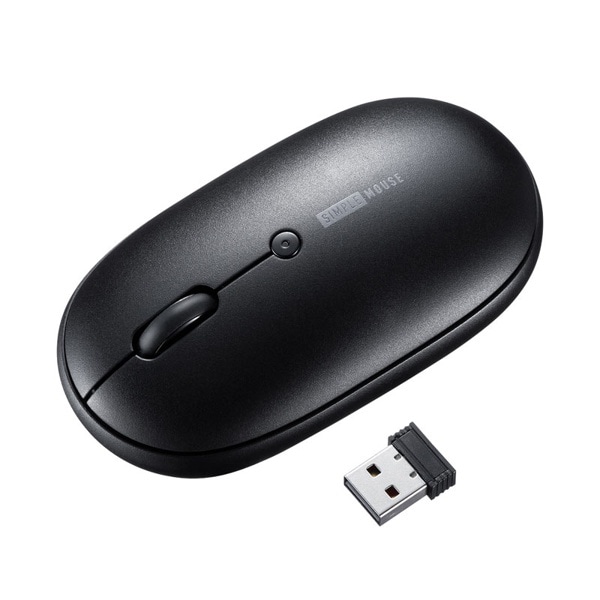 サンワサプライ 静音ワイヤレス マウス ブラック MA-WR187BK 1個(ご注文単位1個)【直送品】