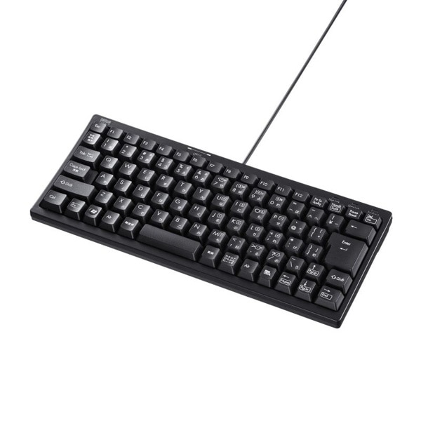 サンワサプライ コンパクトキーボード USBハブ付 ブラック SKB-KG3UH2BK 1個（ご注文単位1個）【直送品】