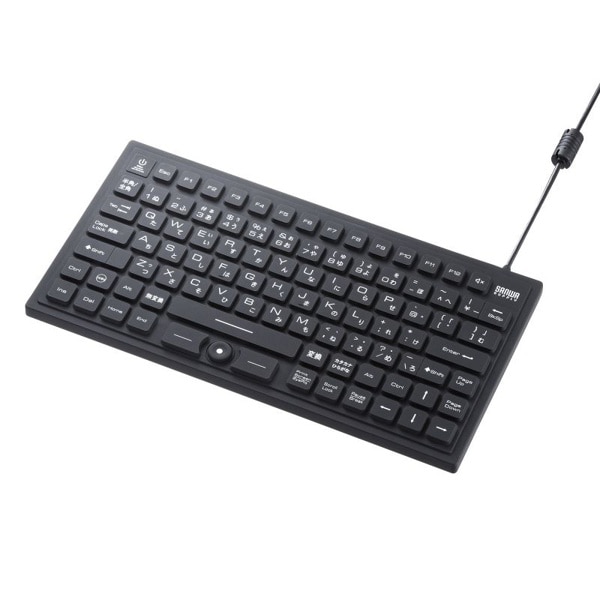 サンワサプライ 防水防塵キーボード マグネット内蔵 ブラック SKB-BS8BK 1個（ご注文単位1個）【直送品】