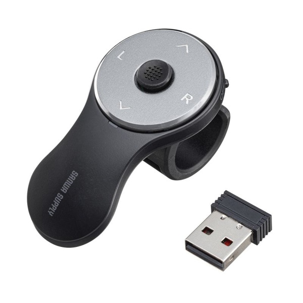 サンワサプライ ワイヤレス リングマウス3 ブラック MA-WRING3BK 1個（ご注文単位1個）【直送品】
