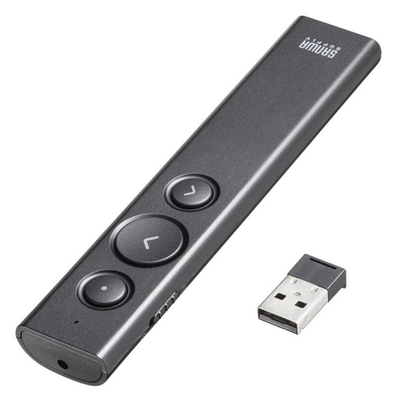 サンワサプライ パワーポインター USB充電式 LP-RF116BK 1個（ご注文単位1個）【直送品】