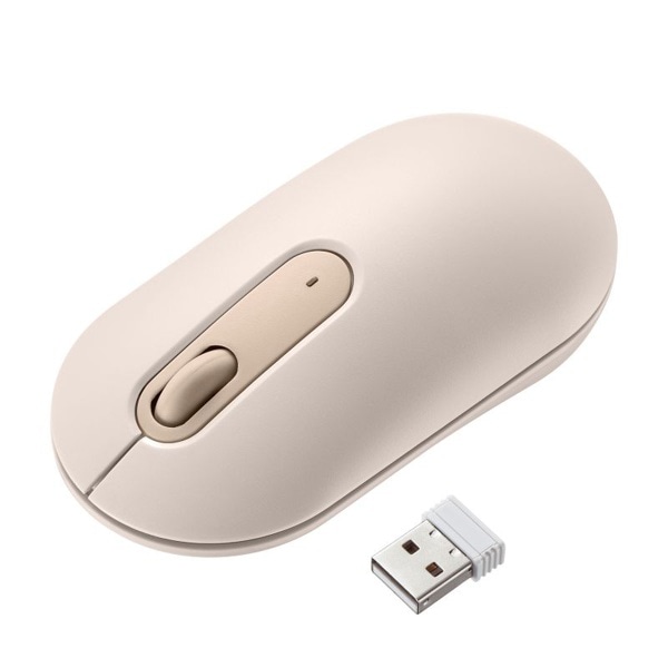 サンワサプライ 静音ワイヤレスマウス ベージュ MA-WBS327BG 1個（ご注文単位1個）【直送品】
