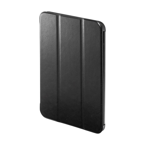 サンワサプライ iPad mini 7／6用ソフトレザーケース ブラック PDA-IPAD1807BK 1個（ご注文単位1個）【直送品】