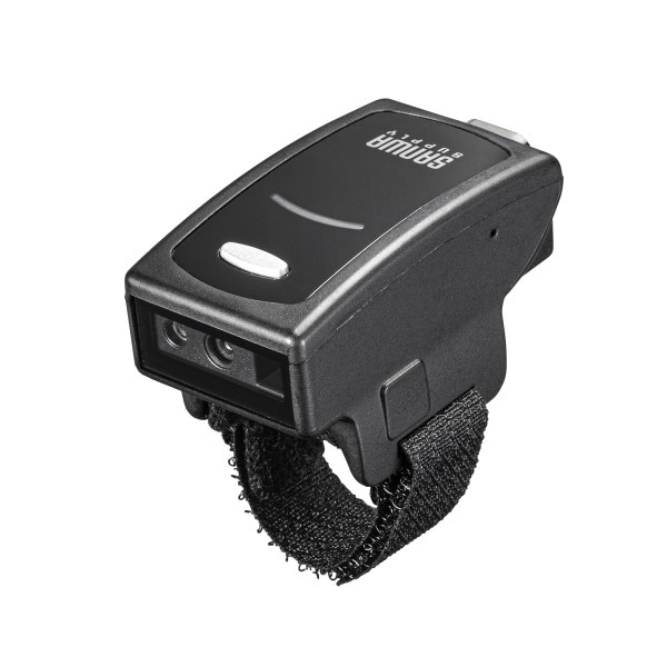 サンワサプライ 2次元バーコードリーダー Bluetooth対応 リングタイプ BCR-BT2D5BK 1個（ご注文単位1個）【直送品】