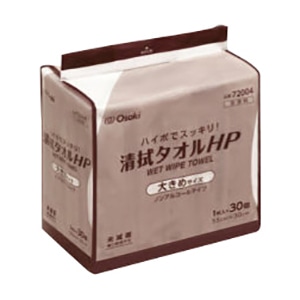 清拭タオルHP 大きめサイズ 72004 1枚×30入 1個(ご注文単位1個)【直送品】