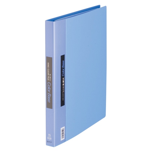 139アオ クリアーファイルカラーベース差替式 青 1冊 (ご注文単位1冊)【直送品】
