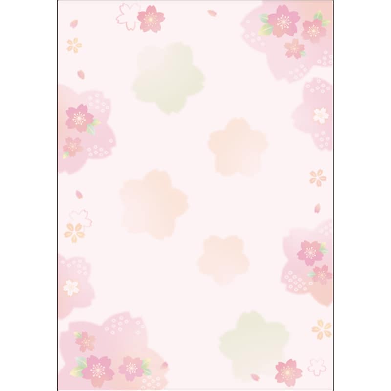ササガワ 和柄用紙 和ごころ A4判 彩桜 100枚入 4-1930 1冊（ご注文単位1冊）【直送品】
