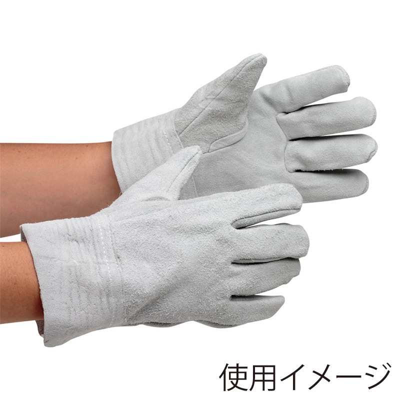 ミドリ安全 牛床革手袋 内縫タイプ フリー MT-101 12双入 4041011101 1組(ご注文単位1組)【直送品】