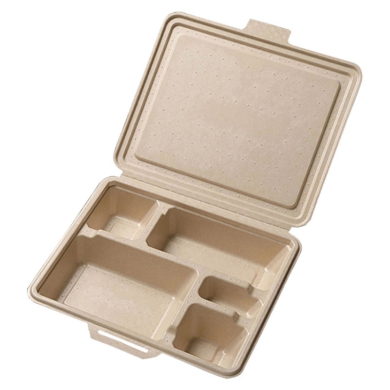 ヤマコー 紙弁当BOX　生成　25個入　KM-56NT  08888 1パック（ご注文単位1パック）【直送品】