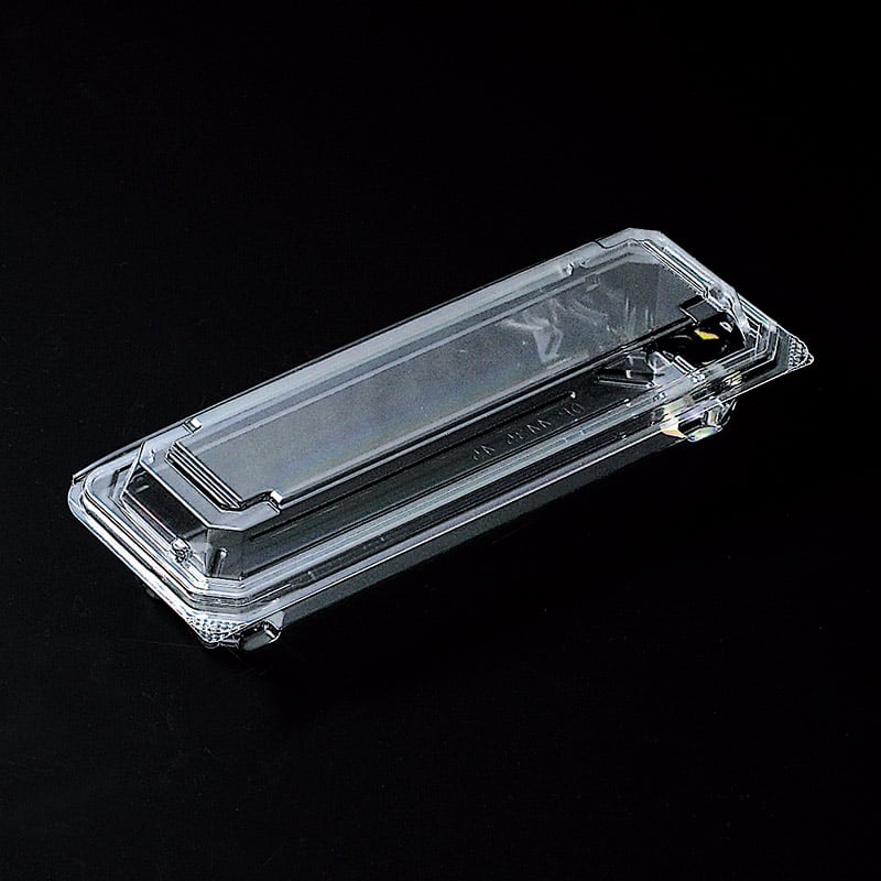 デンカポリマー 食品容器 フードパック(嵌合タイプ) OP-4435-45U 巻き寿司1本 50枚/袋