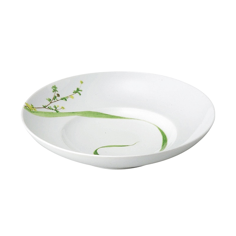ミヤザキ食器 スパル ボタニカルポエム スーププレート 22cm SL2212PM 1個(ご注文単位4個)【直送品】
